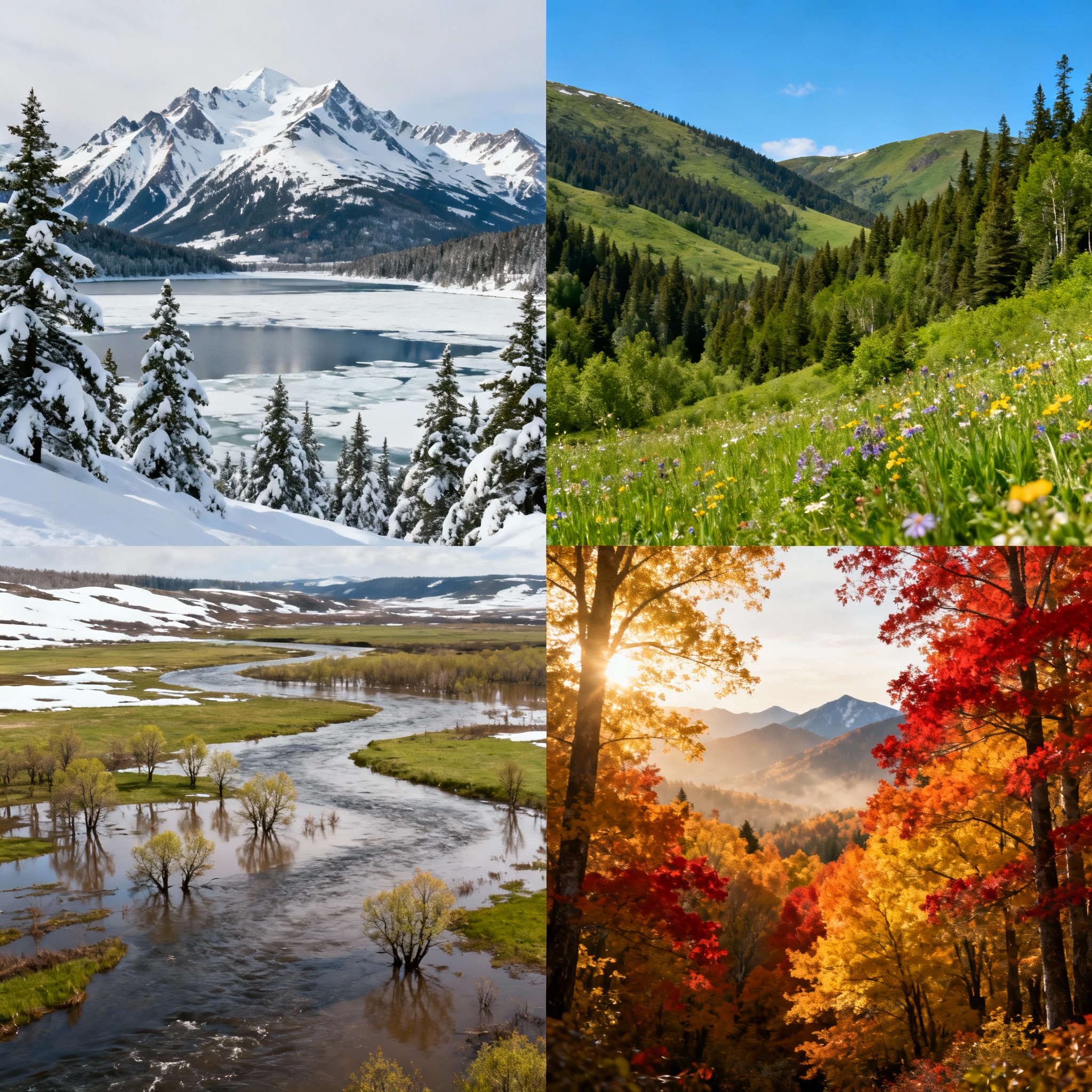 Alaska nature and climate view